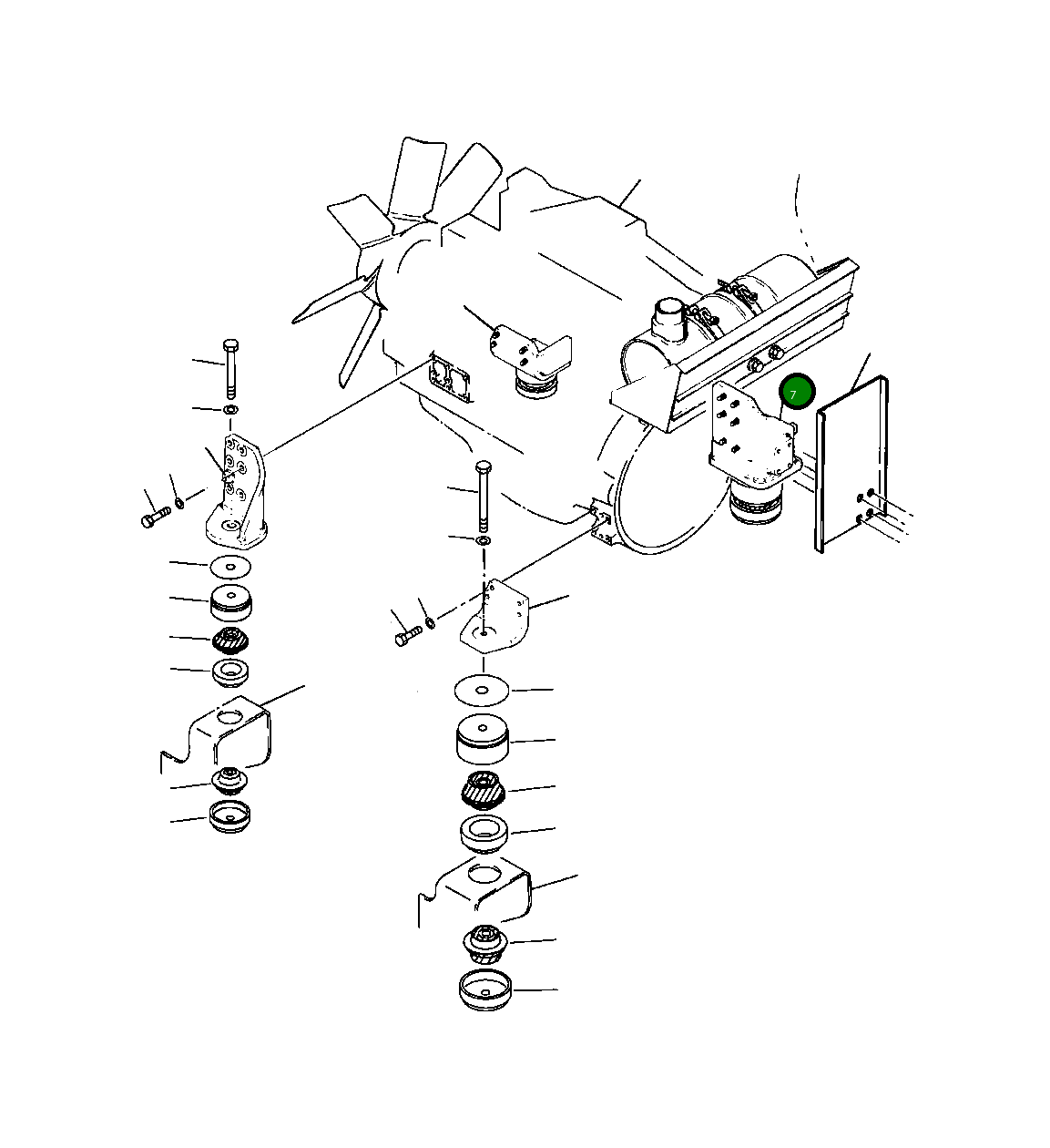 Кронштейн 207-01-58261 Komatsu