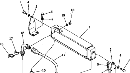 Масляный радиатор 198-03-15710 Komatsu
