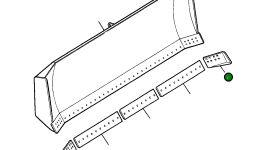 Концевой резец, левый 711 529 C1 Komatsu