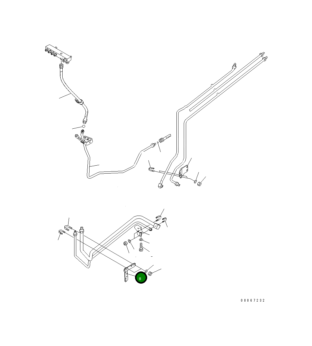Кронштейн 569-43-88790 Komatsu