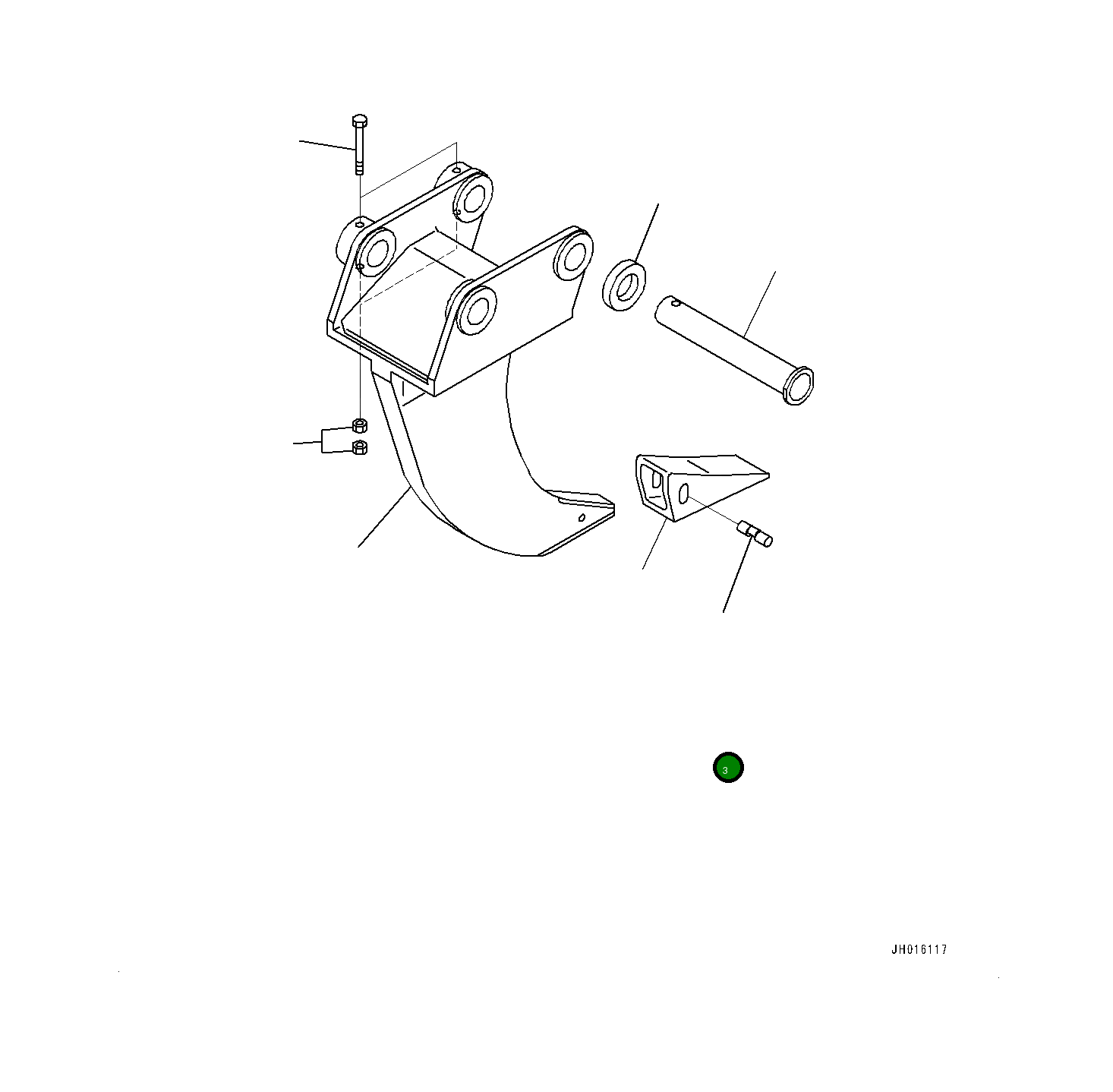 Палец 0924402508 Komatsu