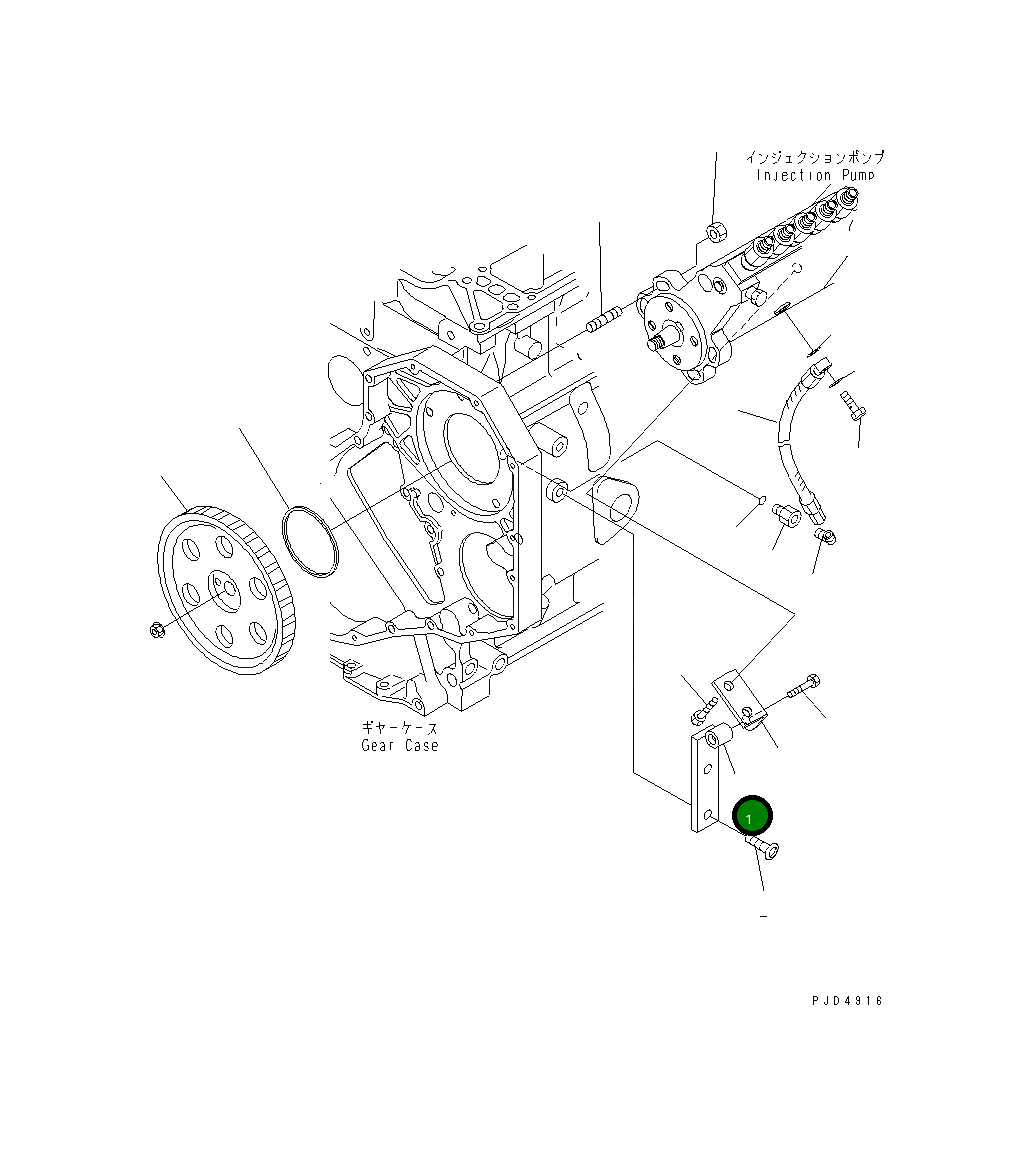 Кронштейн 6734-71-6550 Komatsu