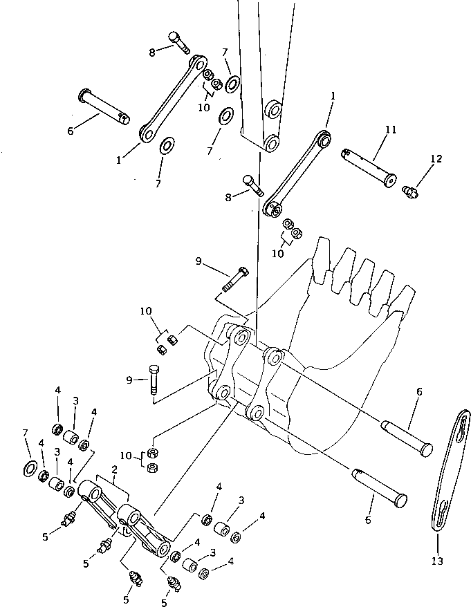 Палец 20G-70-13151 Komatsu