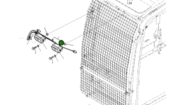 Клипса 0803610810 Komatsu