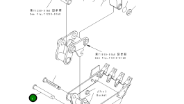 Палец 22K-70-13310 Komatsu