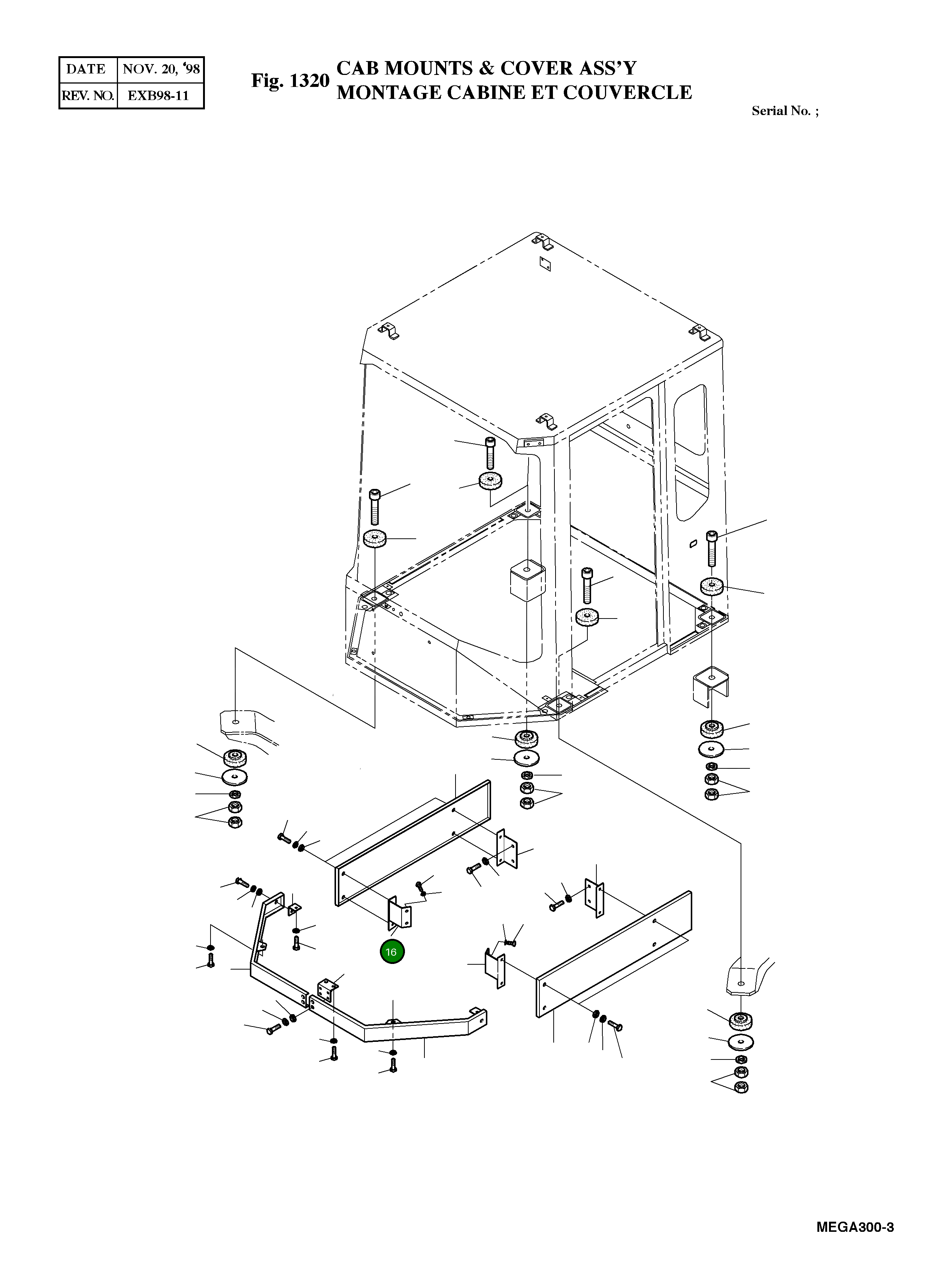 Кронштейн 4197-1085 Komatsu