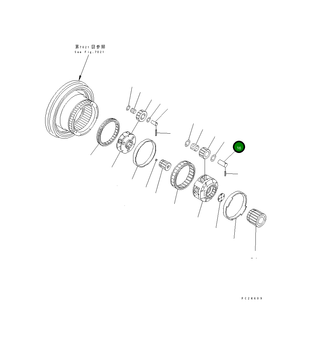 Палец 209-27-71480 Komatsu
