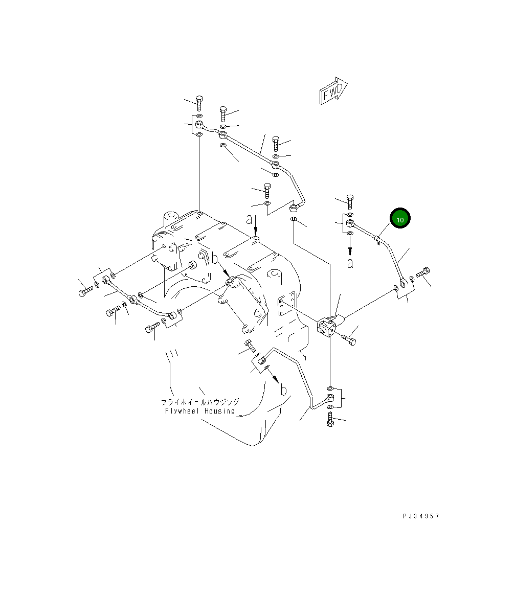 Клипса 6150-51-9570 Komatsu