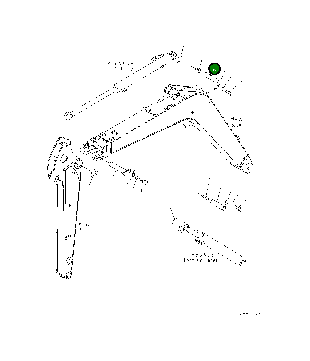 Палец 22M-70-21141 Komatsu