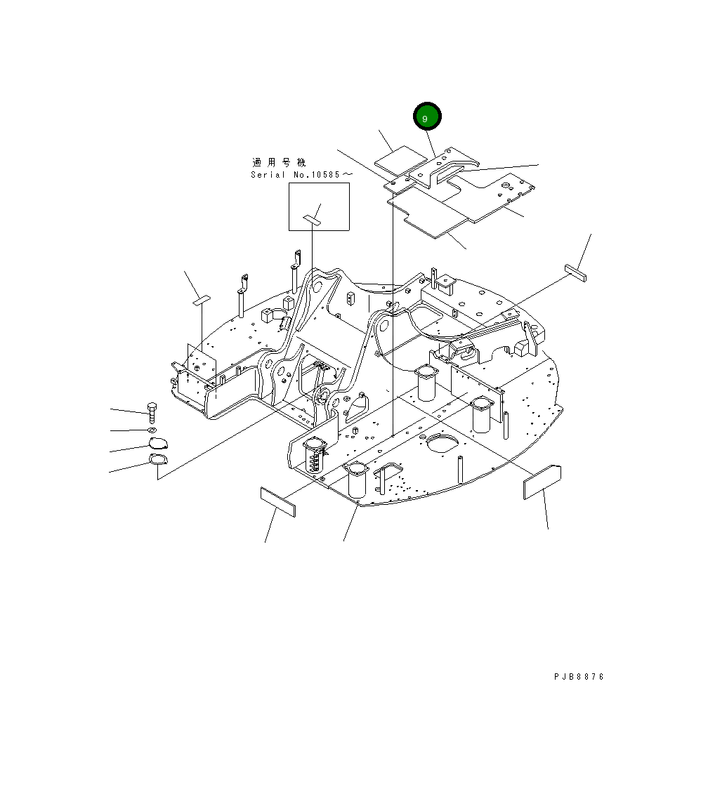 Лист 22U-04-11521 Komatsu