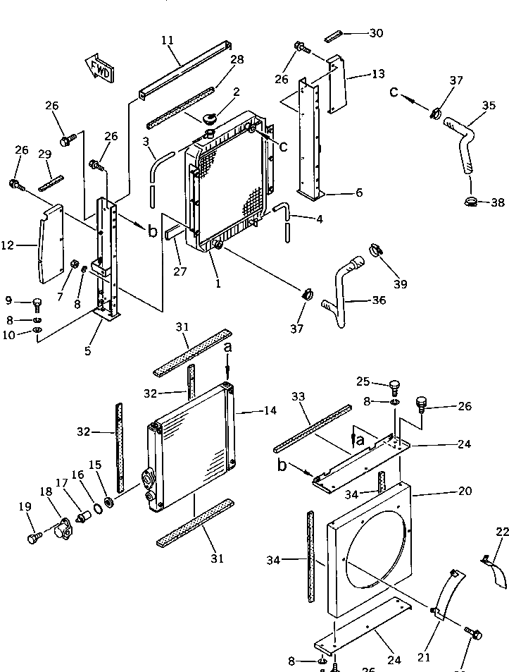 Направляющий вентилятор M721038508100 Komatsu