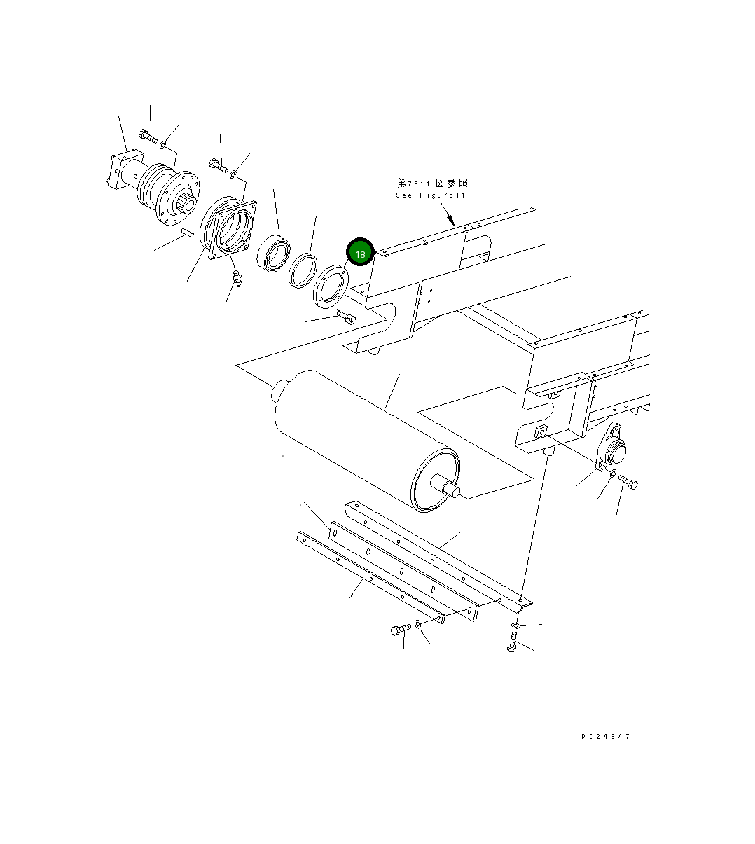 Корпус 8233-75-3460 Komatsu