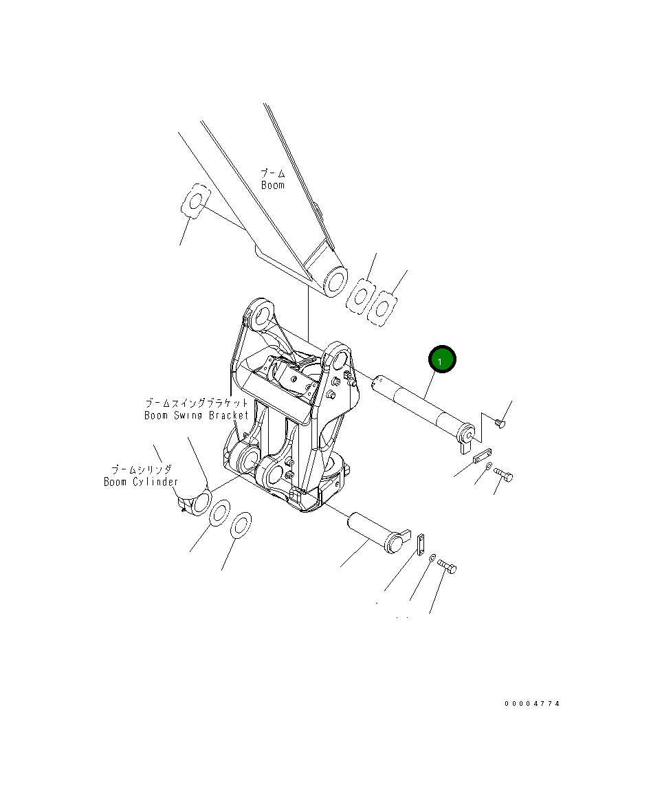 Палец 21W-70-48231 Komatsu
