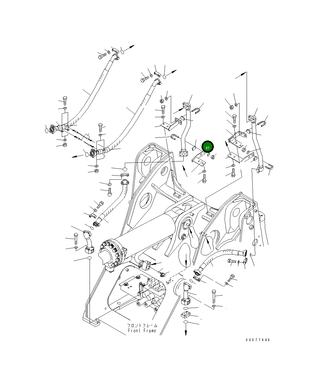 Кронштейн 419-T90-4671 Komatsu