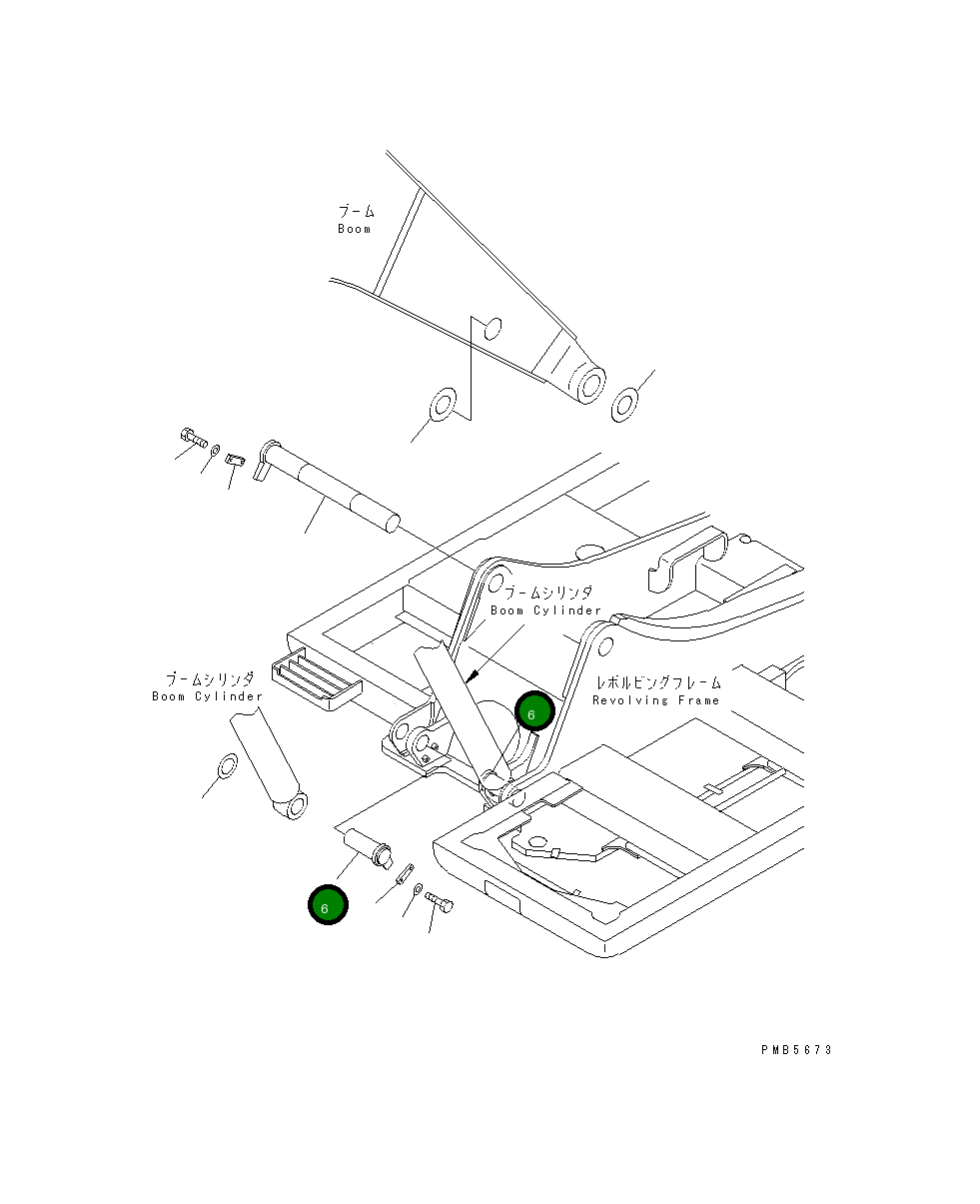 Палец 21P-70-K1630 Komatsu