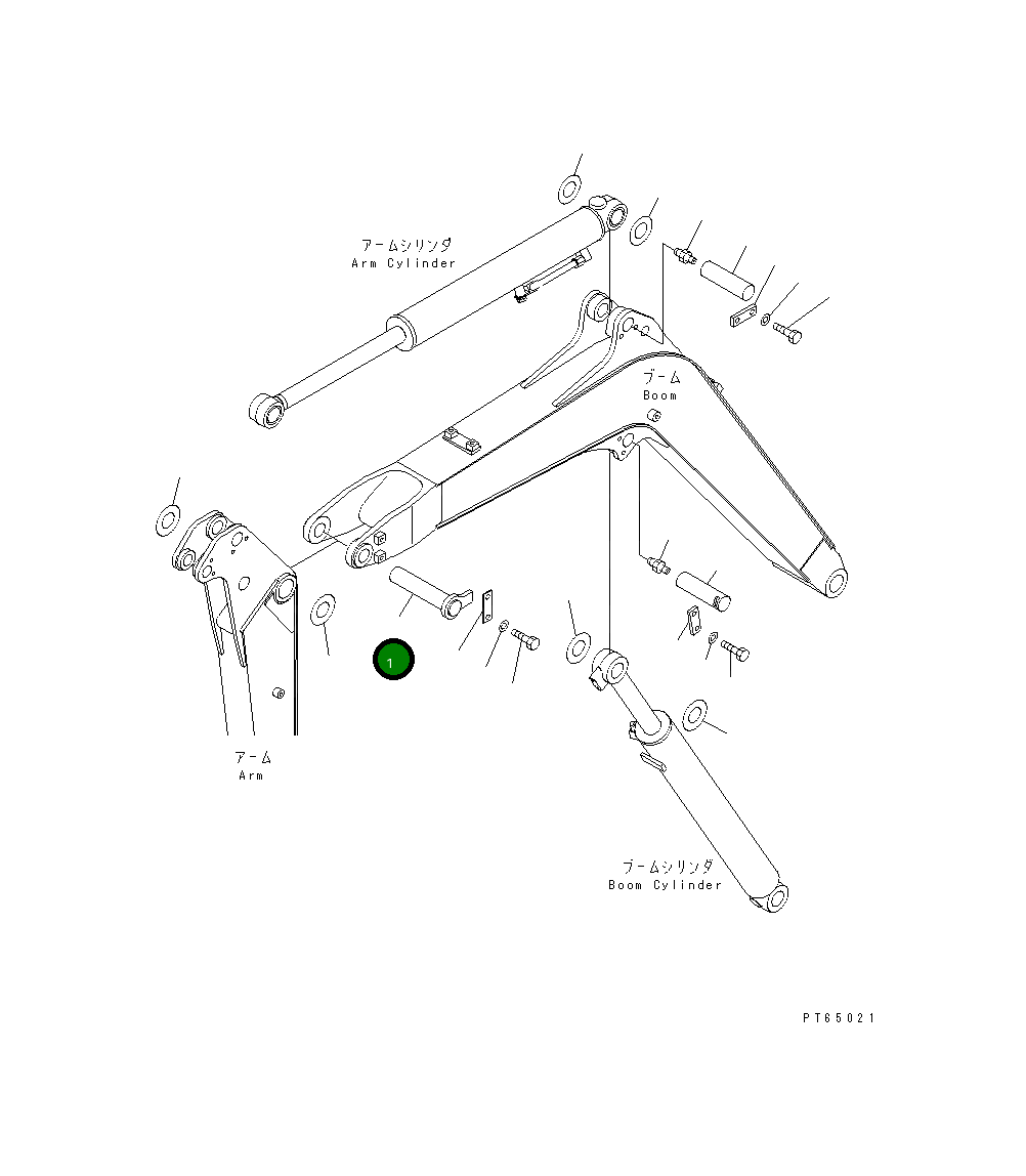 Палец 22K-70-11140 Komatsu