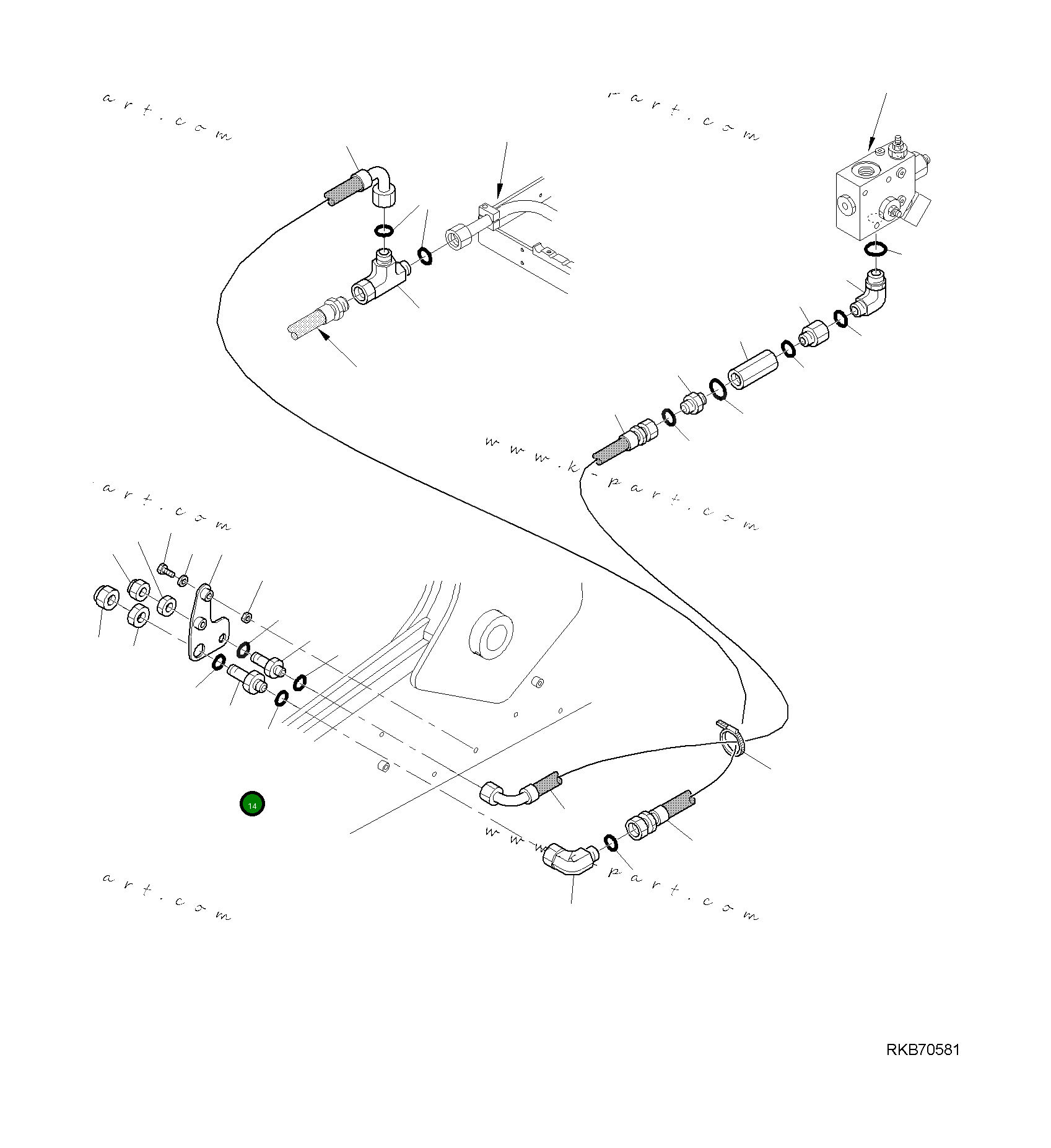 Опора 42N-43-13711 Komatsu