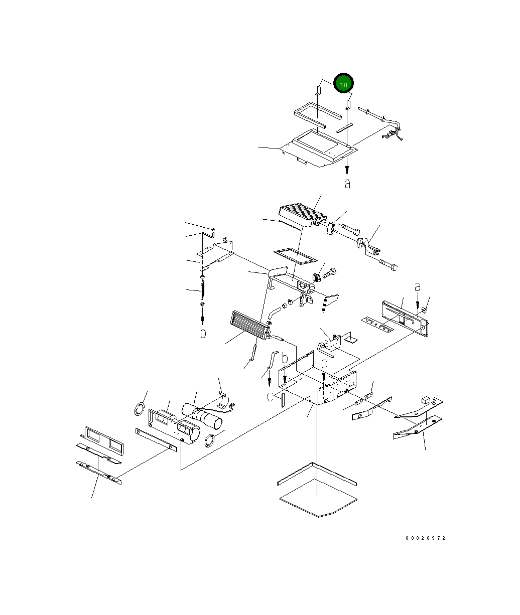 Кронштейн AN51240-43420 Komatsu