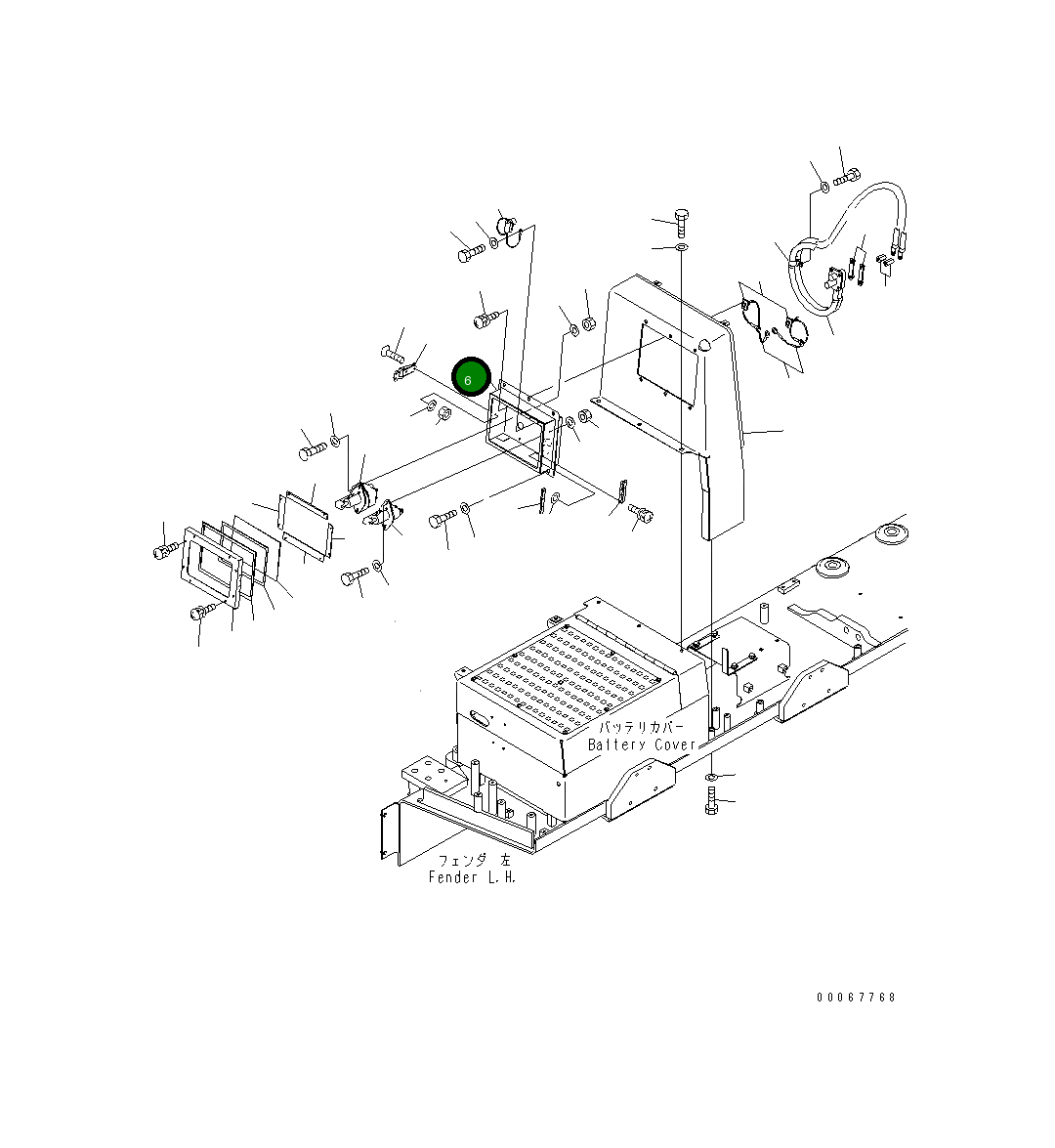 Корпус 198-06-73111 Komatsu