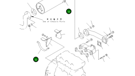 Нижняя лента YM129111-13680 Komatsu