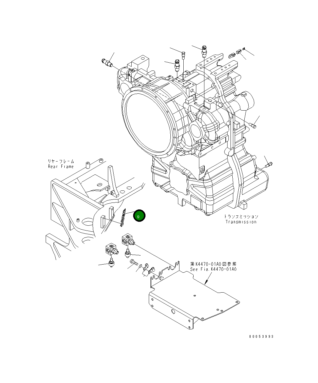 Кронштейн 23B-06-61441 Komatsu