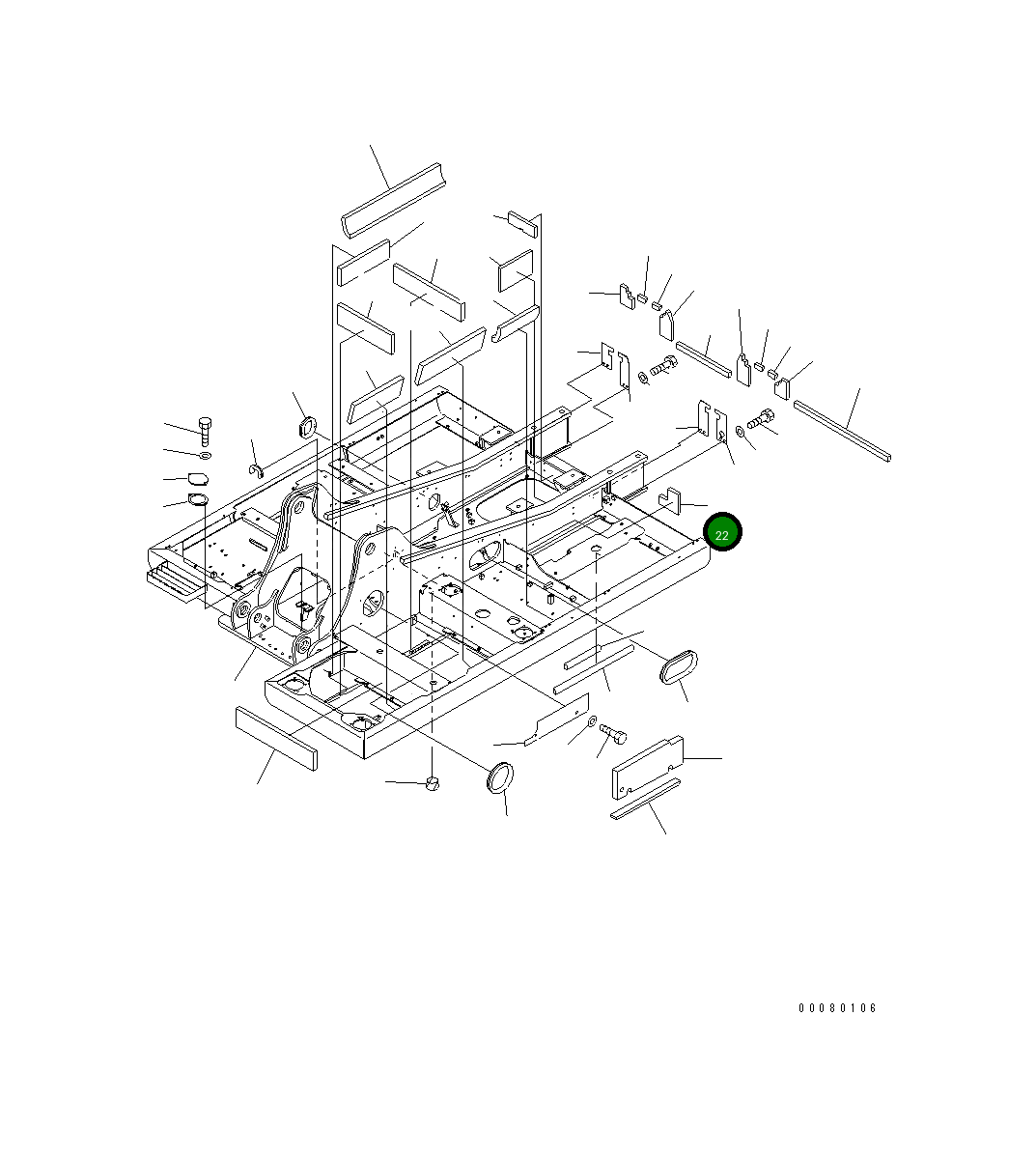 Лист 205-46-21480 Komatsu
