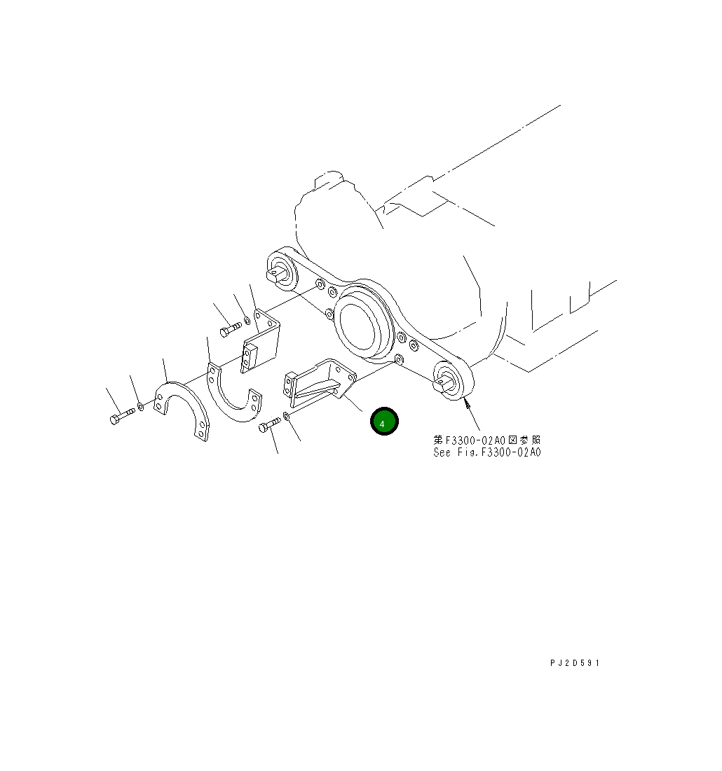 Кронштейн 569-89-82121 Komatsu