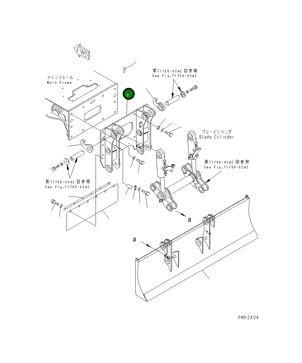 Кронштейн 21J-910-1110 Komatsu