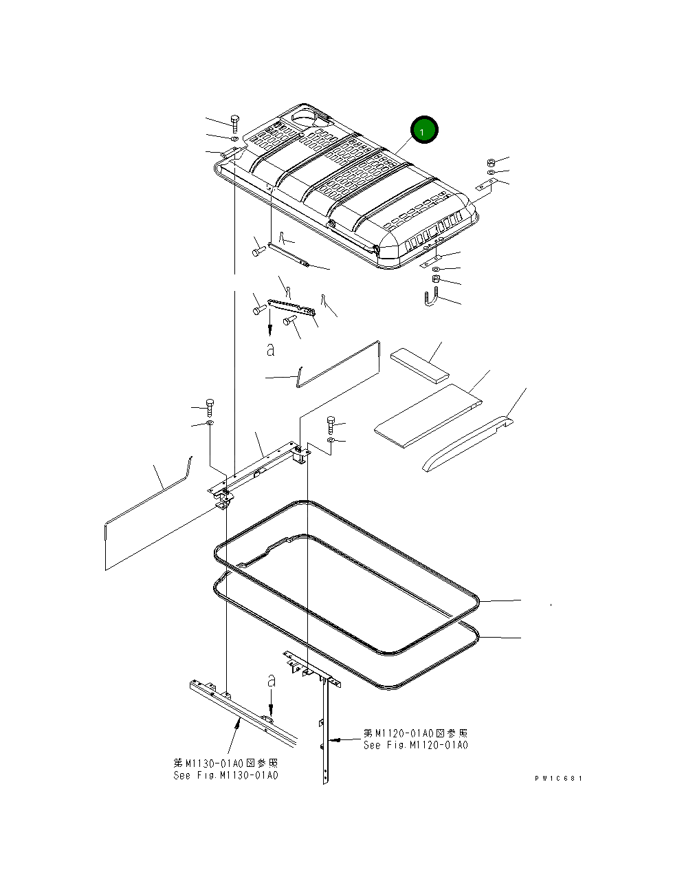 Капот 206-54-71110 Komatsu