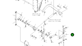 Палец 232-70-13440 Komatsu