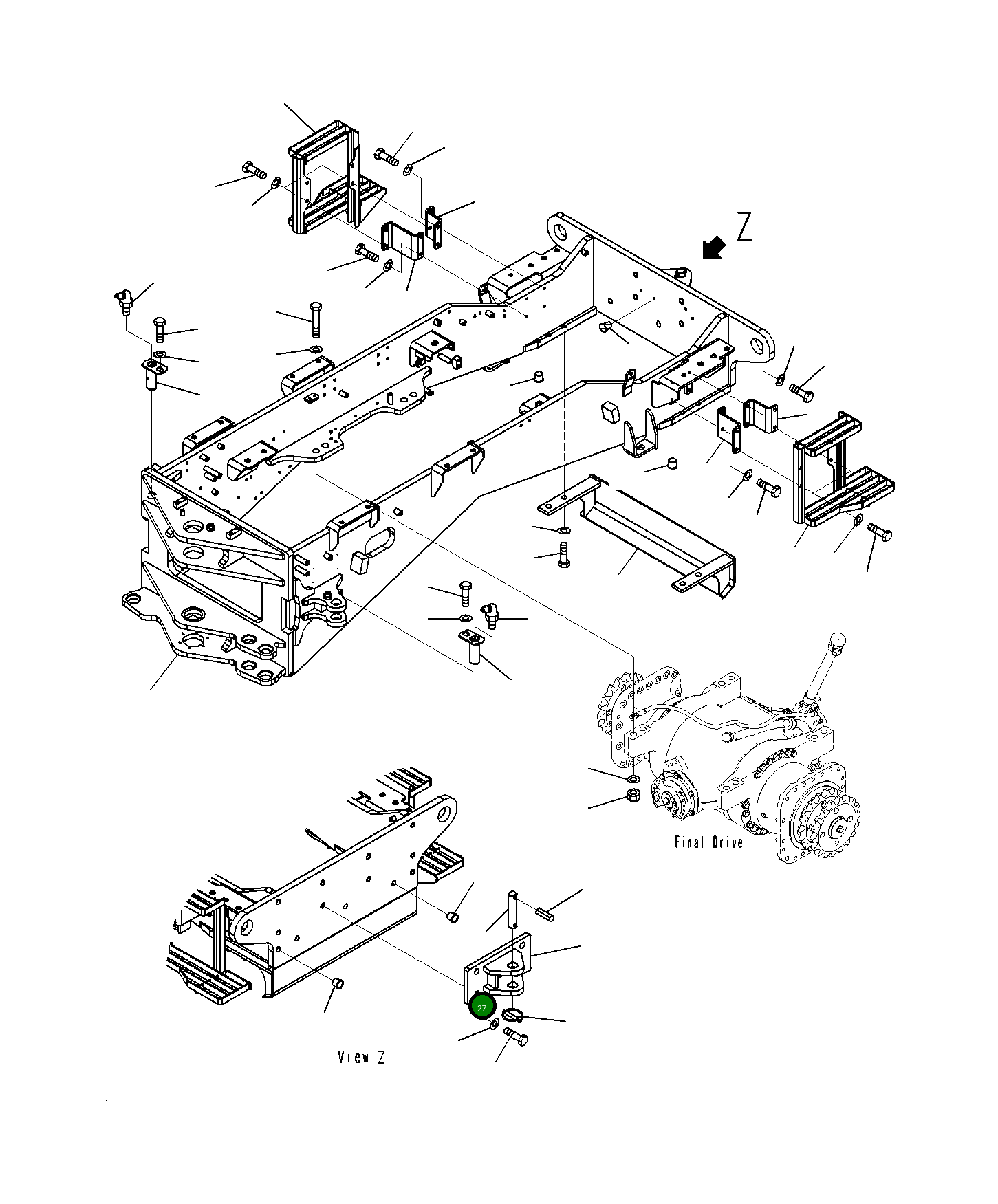 Палец 23C-46-65710 Komatsu