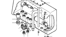 Левая направляющая защиты шланга 112 454 Komatsu