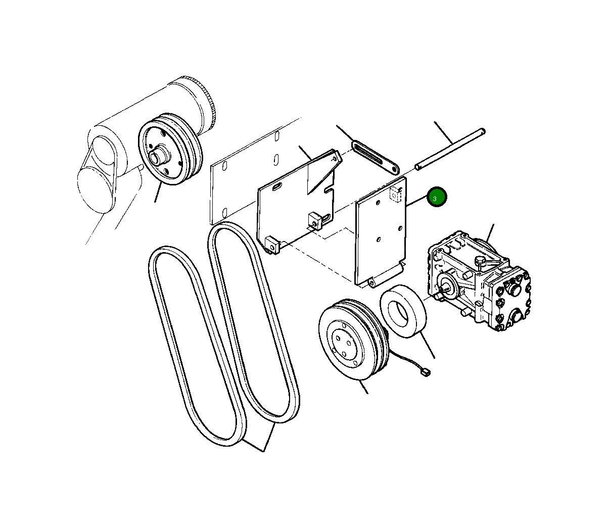 Опора 940 922 C2 Komatsu