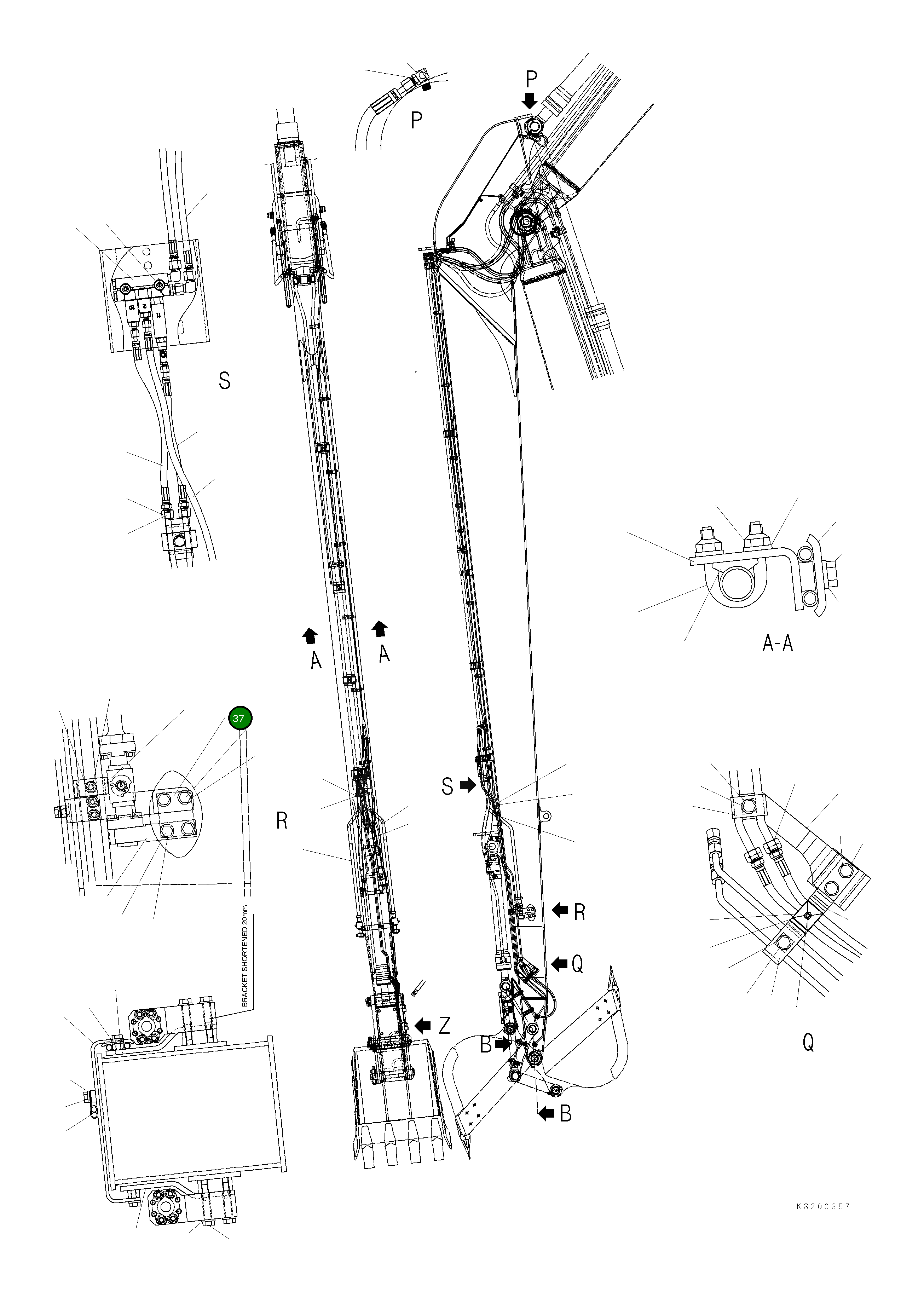 Кронштейн 20Y-70-KD170 Komatsu
