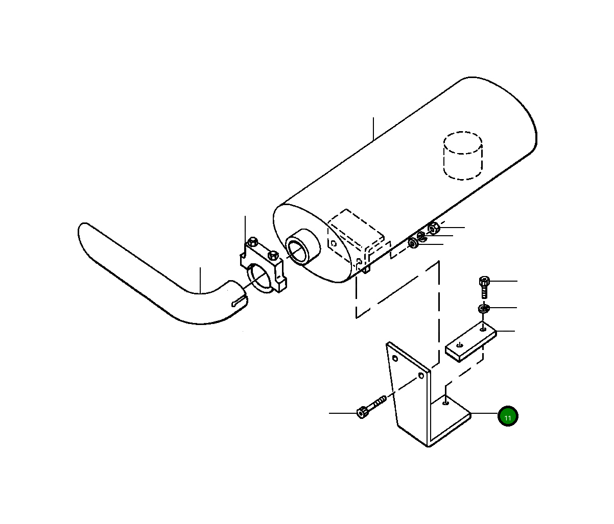 Кронштейн 1437 089 H2 Komatsu