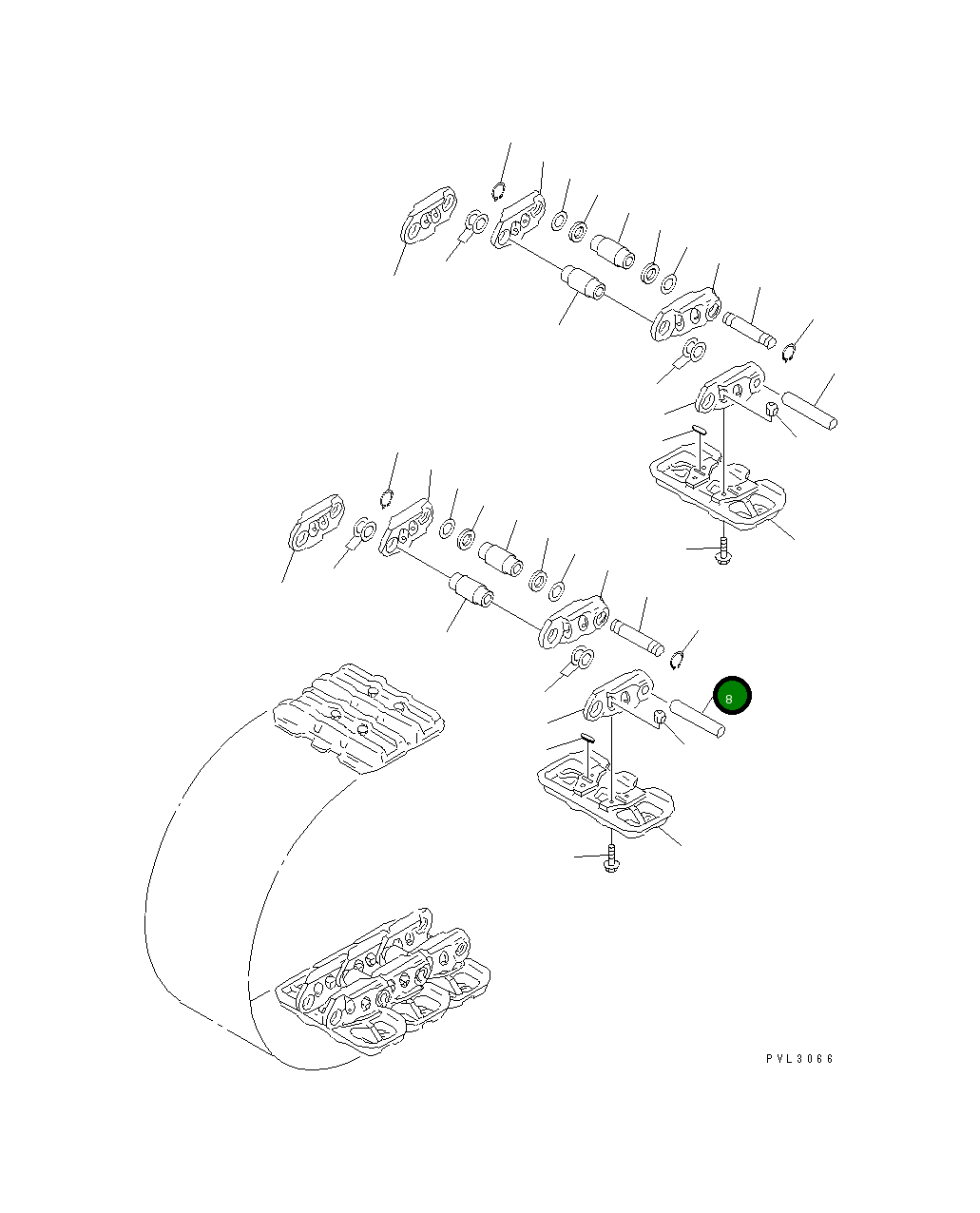Палец 21T-32-31152 Komatsu