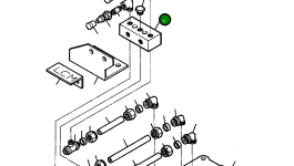 Коллектор тестовых подключений 334 445 R1 Komatsu