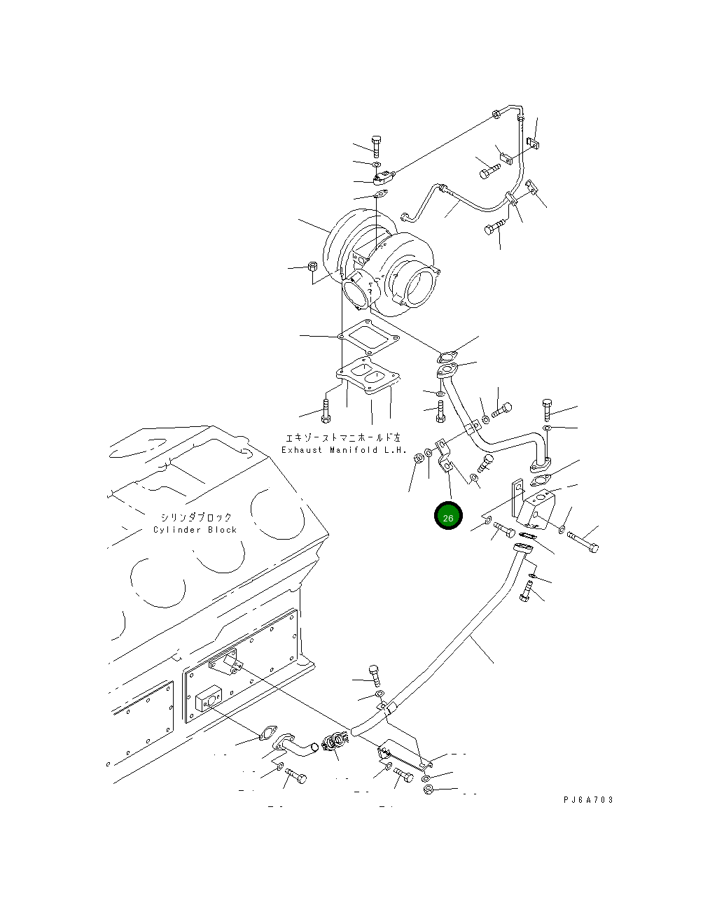 Кронштейн 6166-51-8610 Komatsu