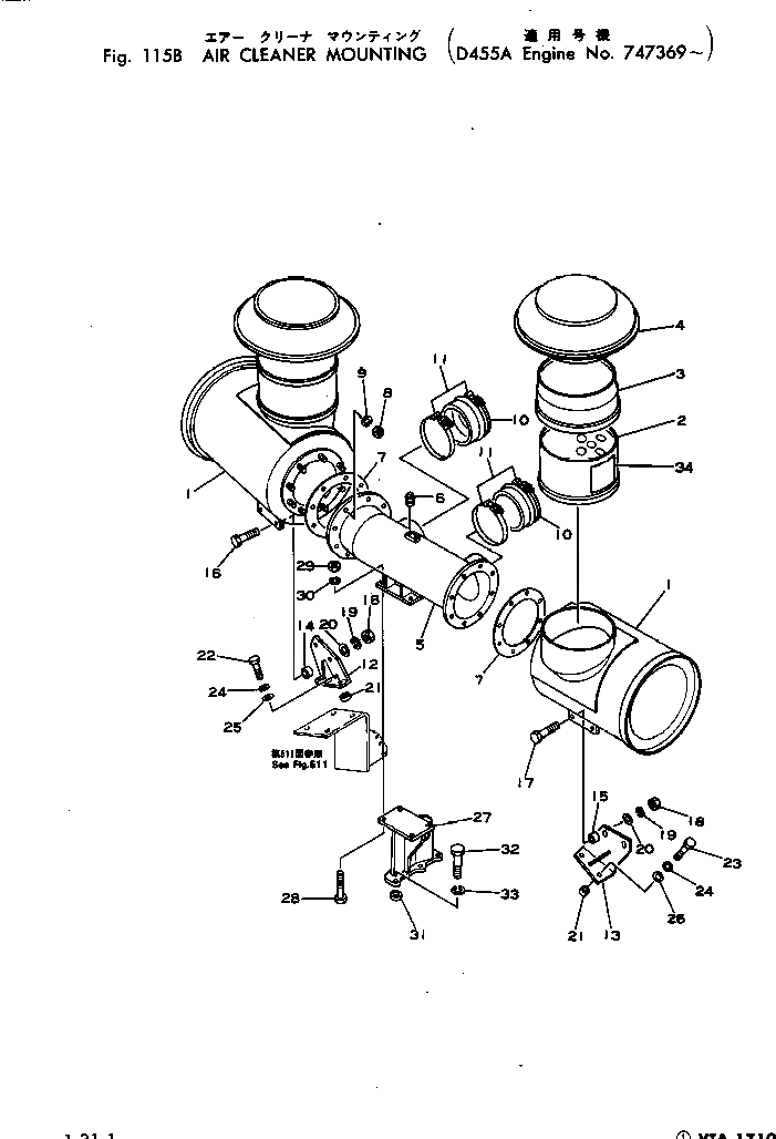 Кронштейн 6715-11-4670 Komatsu