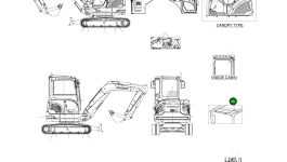 Наклейка K1028065 Komatsu