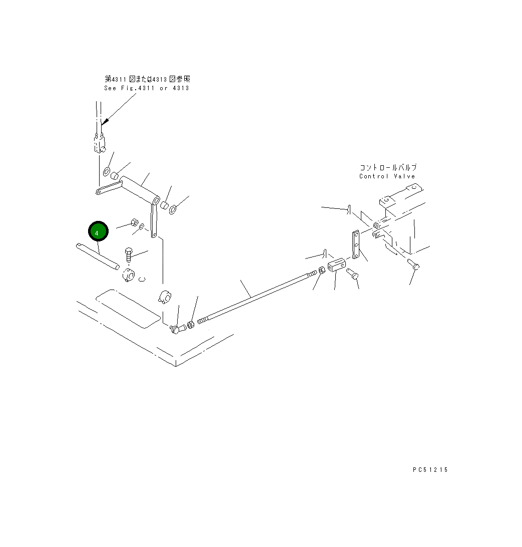 Палец 23C-43-18140 Komatsu