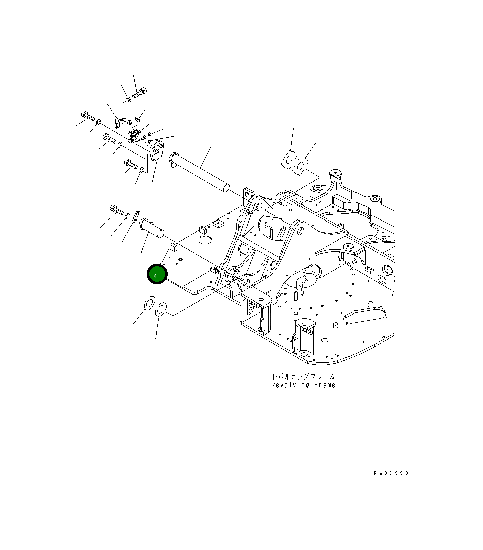 Палец 21W-70-21220NK Komatsu
