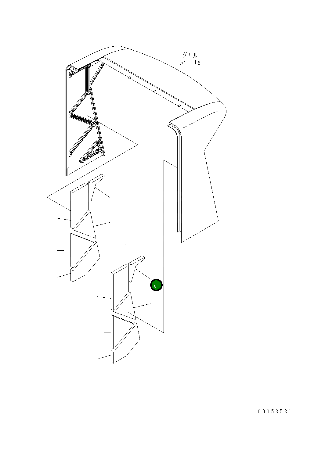 Лист 421-54-41771 Komatsu