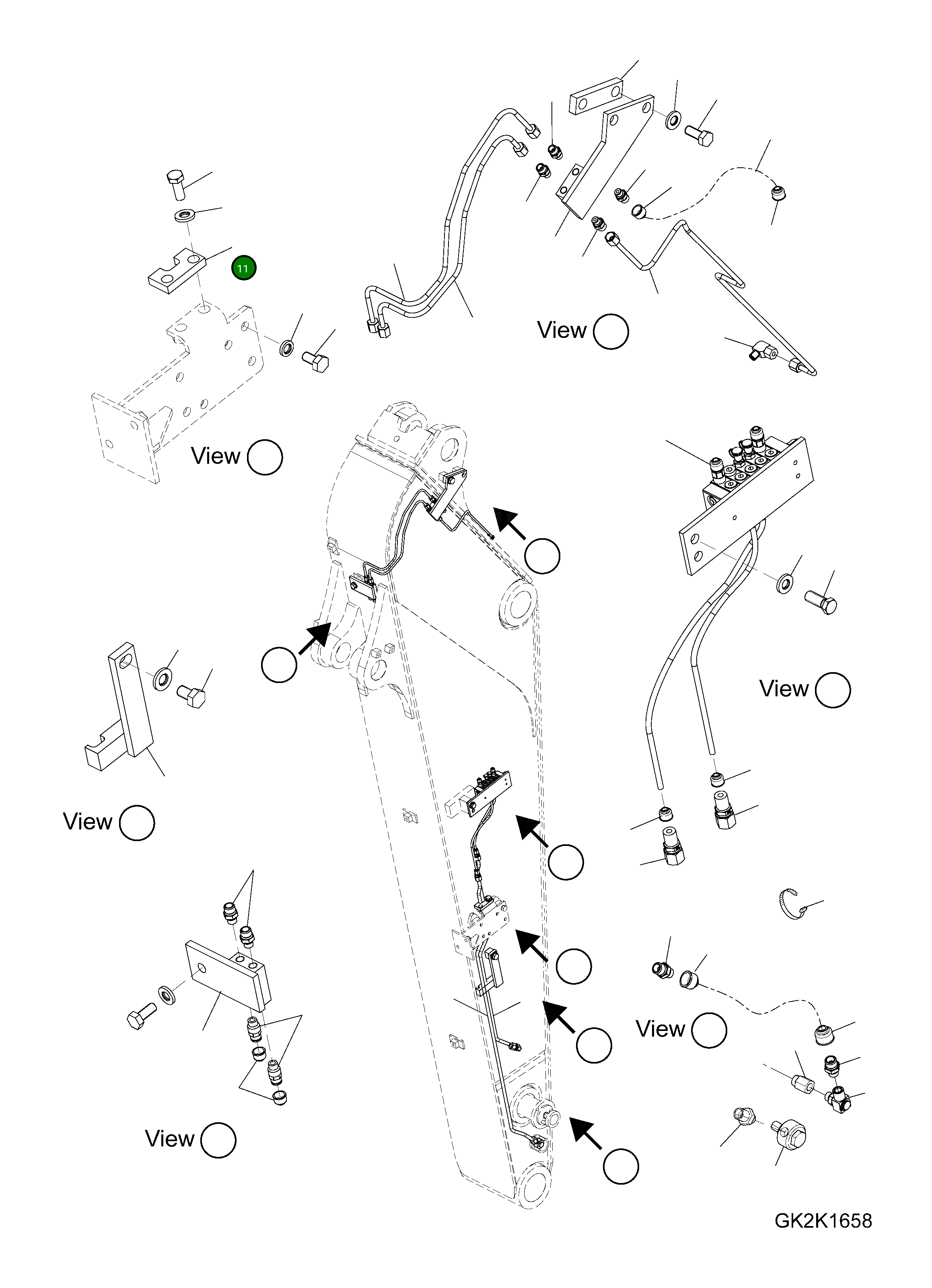 Кронштейн 20J-S95-H141 Komatsu