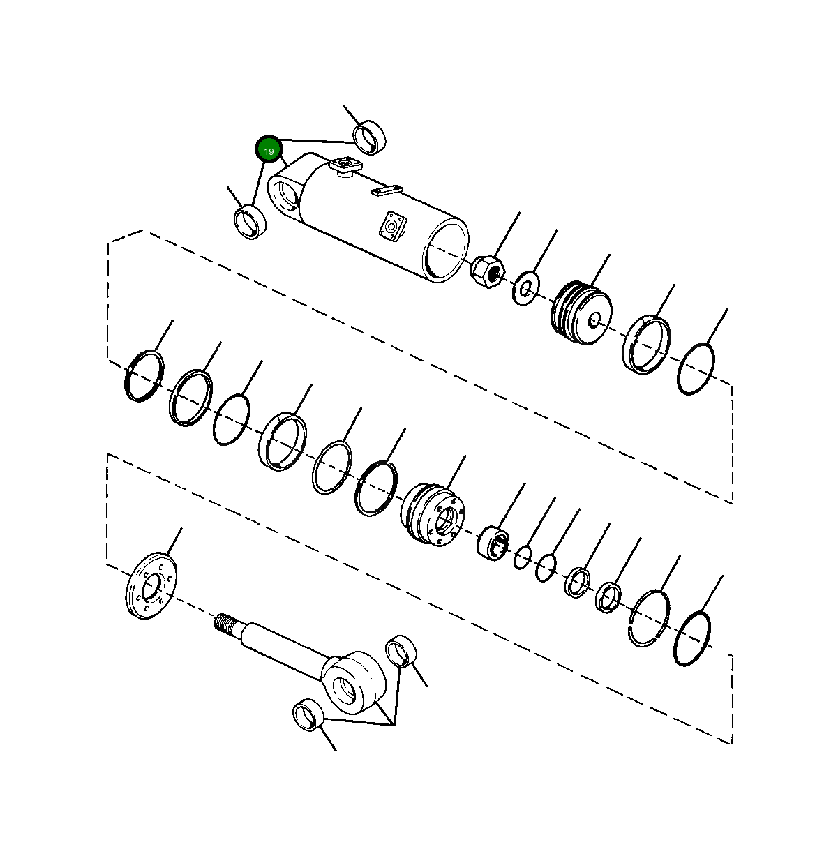 Корпус цилиндра, в сборе 706 813 C91 Komatsu