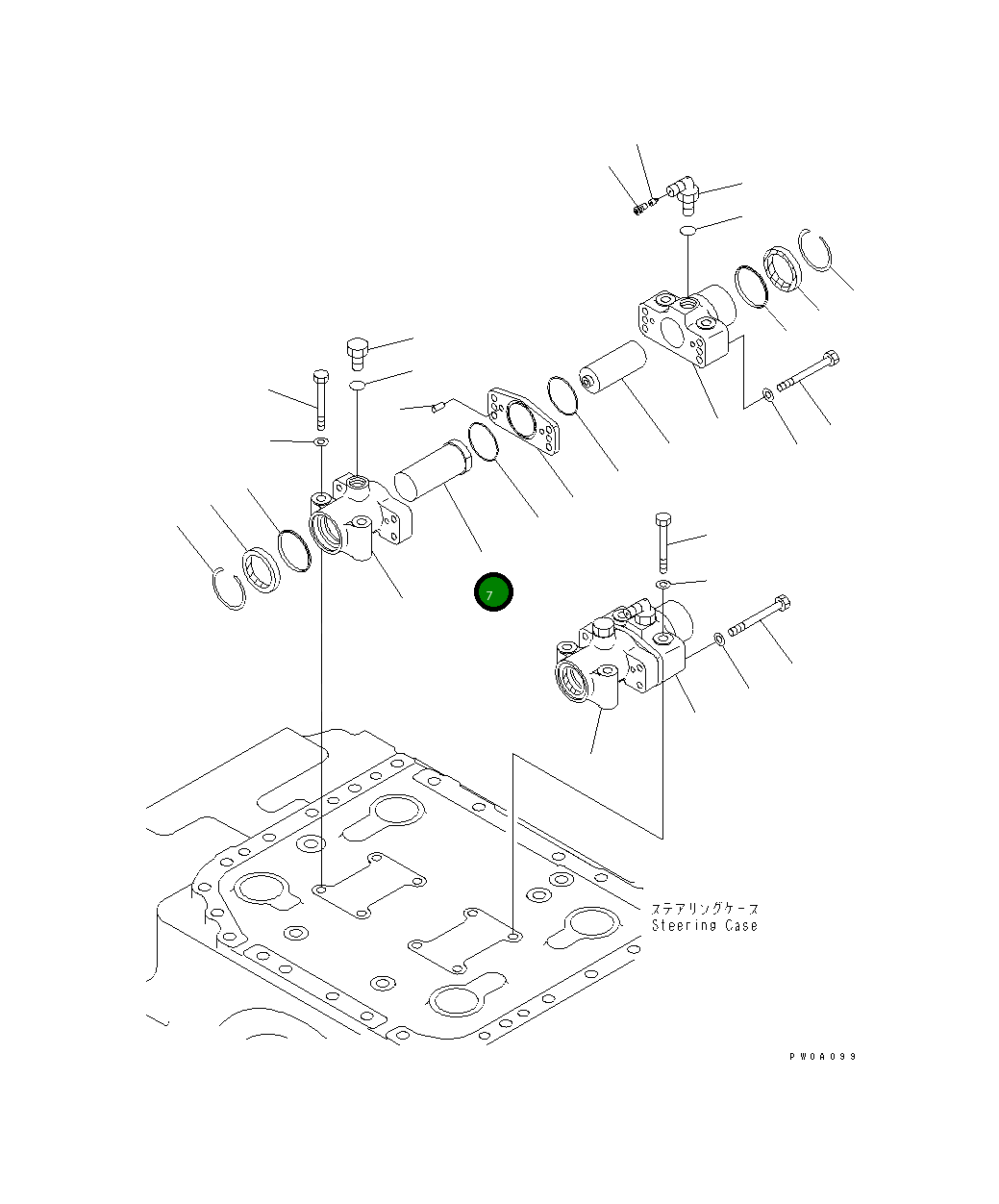 Палец 124-40-51222 Komatsu