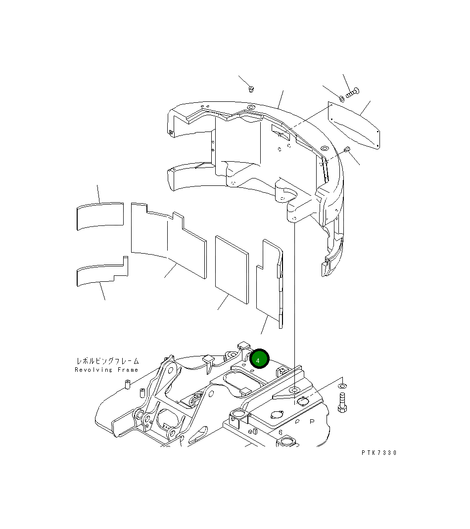 Лист 22A-46-13141 Komatsu