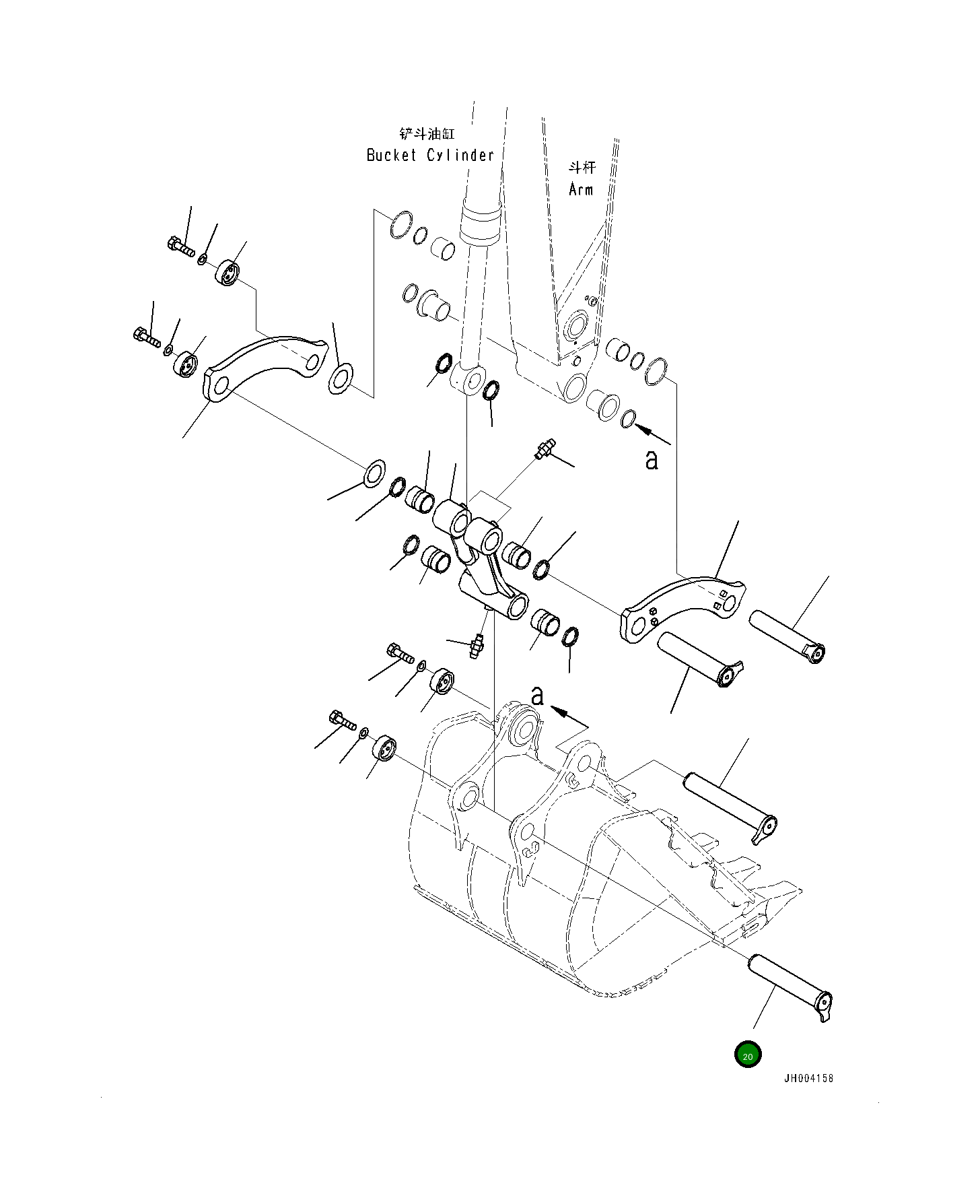 Палец 21M-70-11160 Komatsu
