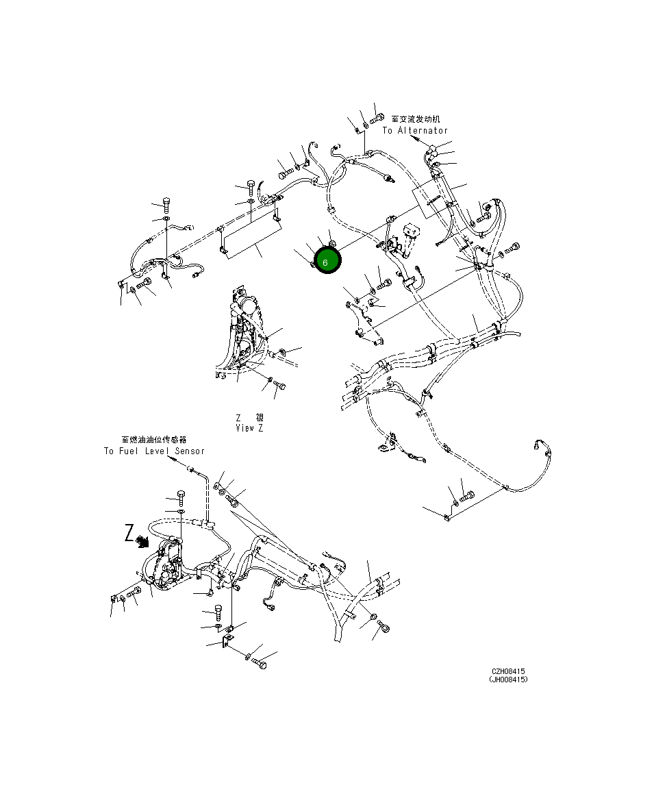 Клипса 08057-22008 Komatsu