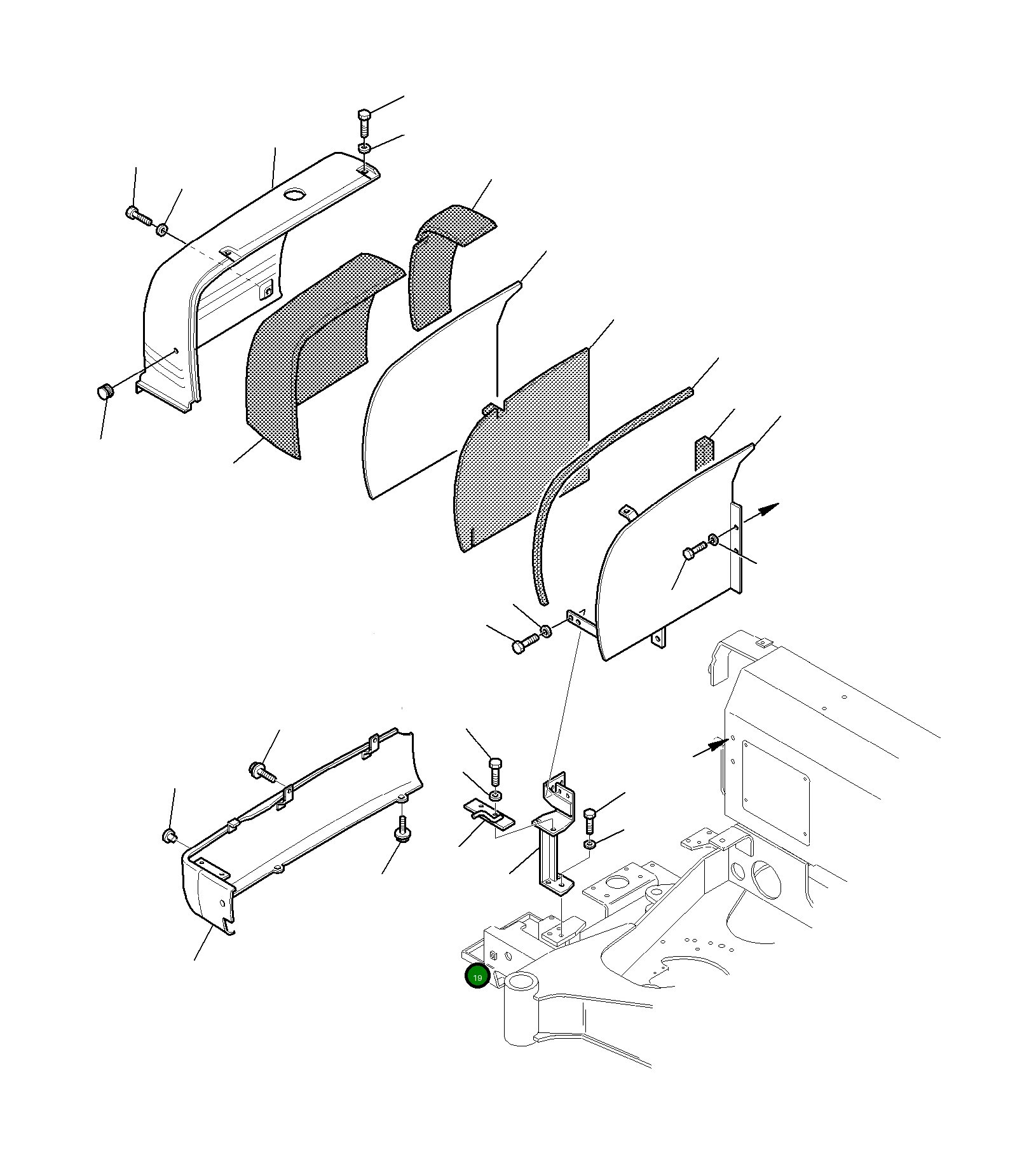 Опора 3F2041052 Komatsu